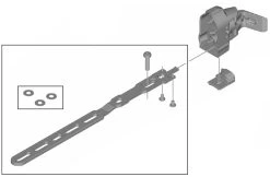 Shimano Di2 BM-DN100-L Porte-piles Long Externe -Vélo Soldes Shimano Di2 Batteriehalter BM DN100 L lang extern IBMDN100LB c